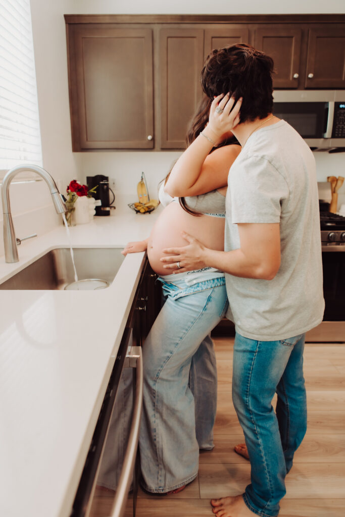 in home maternity photography Menifee CA relaxed authentic lifestyle session